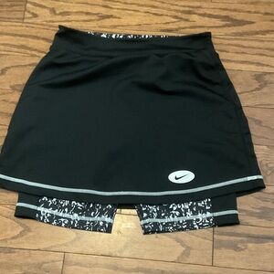 Nike Women's Black Skirt with Patterned Undershorts